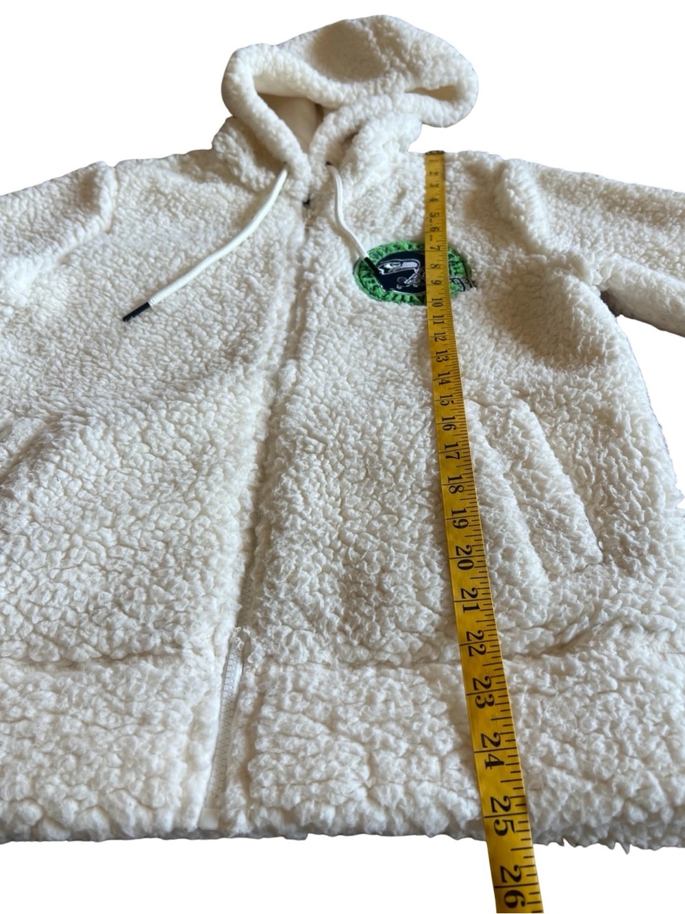 NFL Apparel Seattle Seahawks Women’s Sherpa Full-Zip Embroidered S Jacket Cozy - Picture 11 of 13
